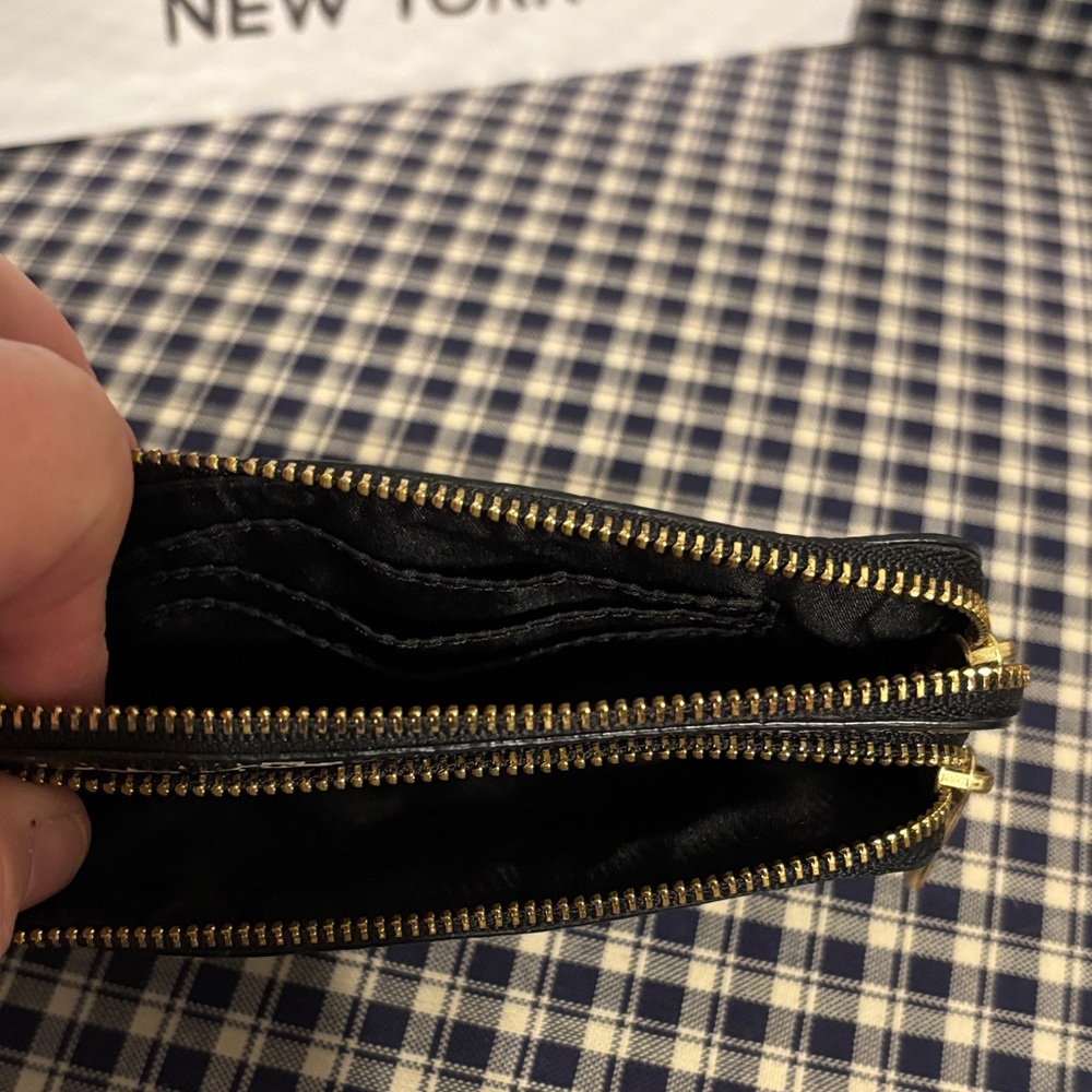 Coach Madison two tone python embossed double zip… - image 8